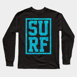 Blue Surf Logo Long Sleeve T-Shirt